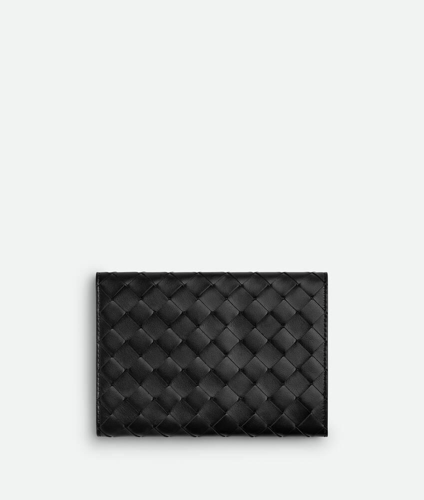 Men's Intrecciato Roll-On Cable Case in Black Product Image