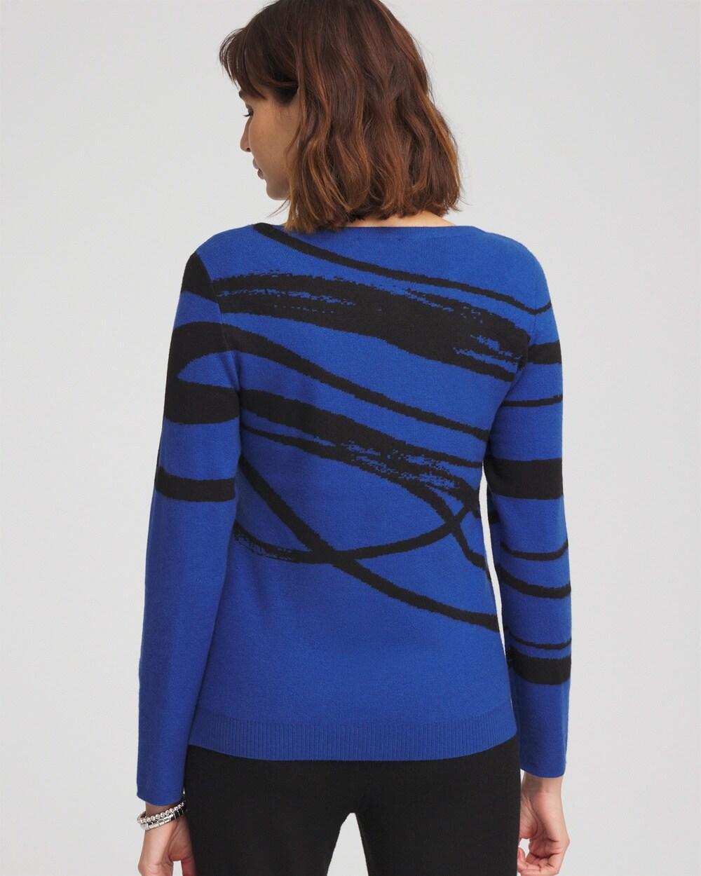 Zenergy® Luxe Cashmere Blend Swirl Pullover Top Product Image