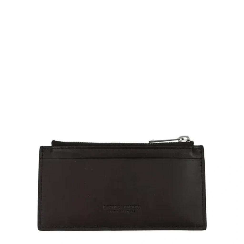 BOTTEGA VENETA Document Holder Man Brown Leather/head Of Moro Product Image