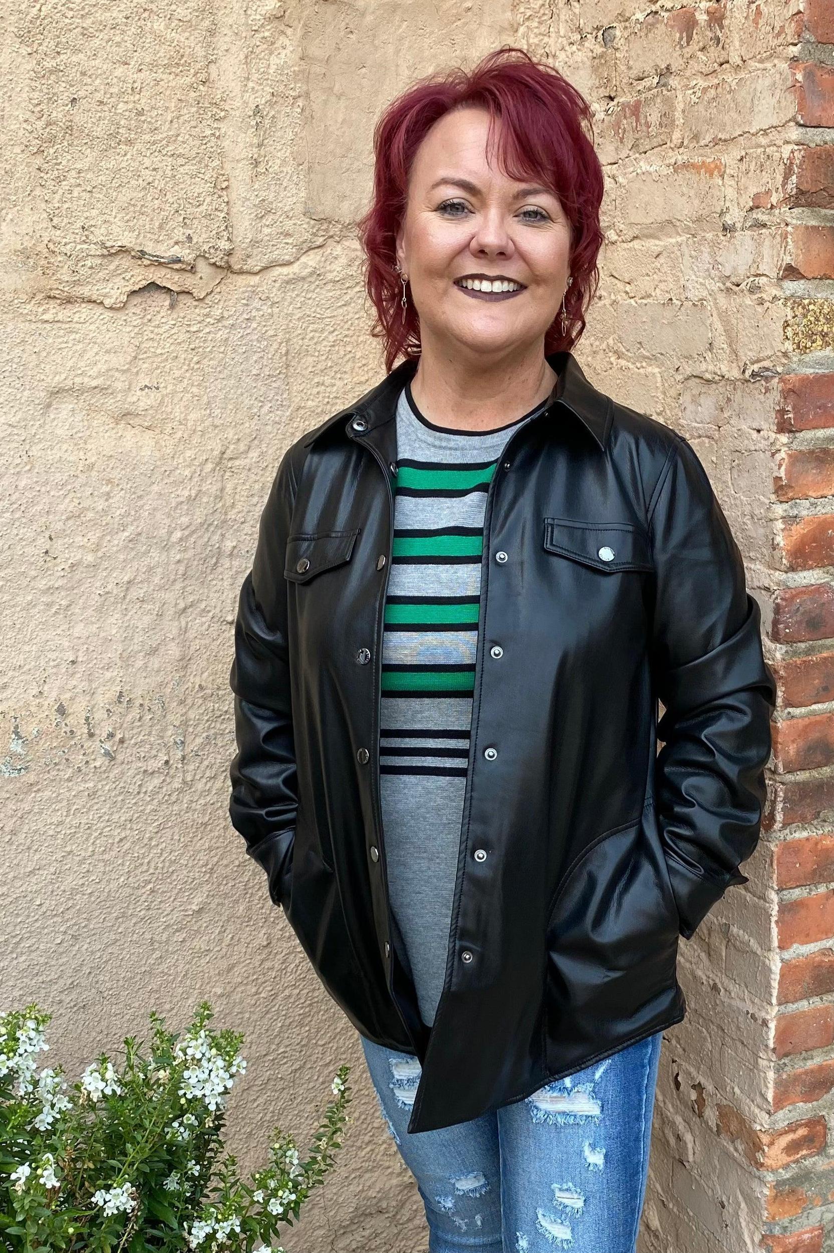 Bylyse Vegan Leather Shirt / Jacket Product Image