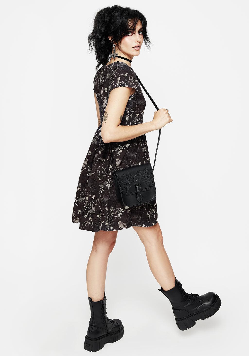 Melancholia Mini Skater Dress Product Image