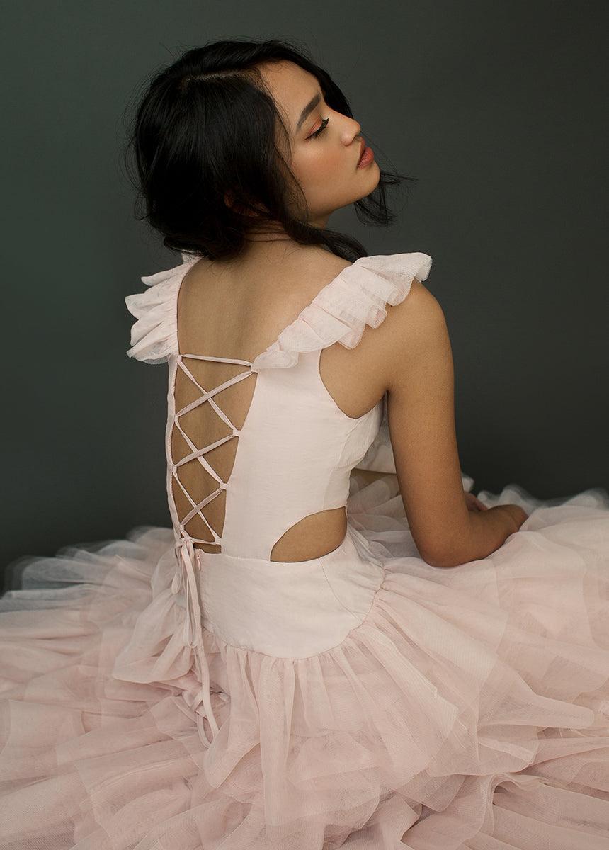 Adrienne Impact Dress in Blush Female Product Image