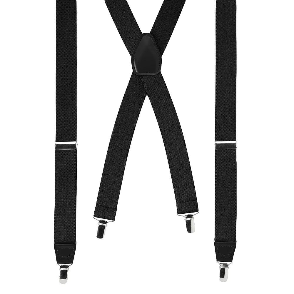 Men's Wembley Solid Stretch Suspenders, Black Product Image