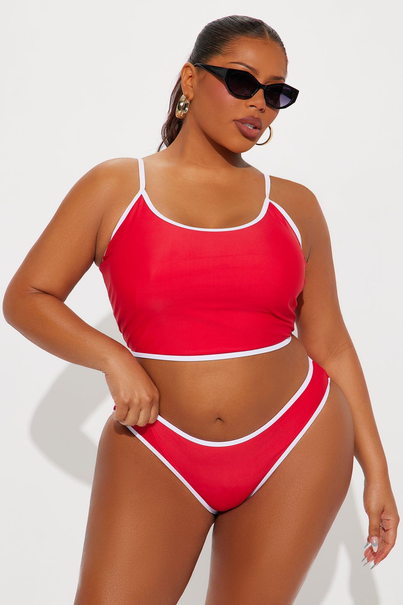 Honolulu Tankini 2 Piece Bikini - Red Product Image