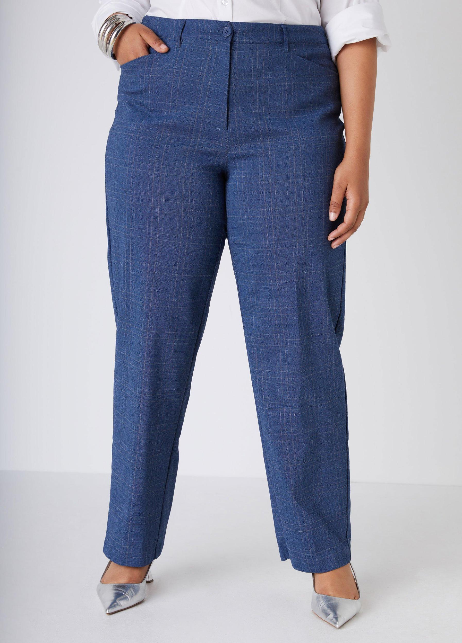 Plaid Twill Trousers Product Image