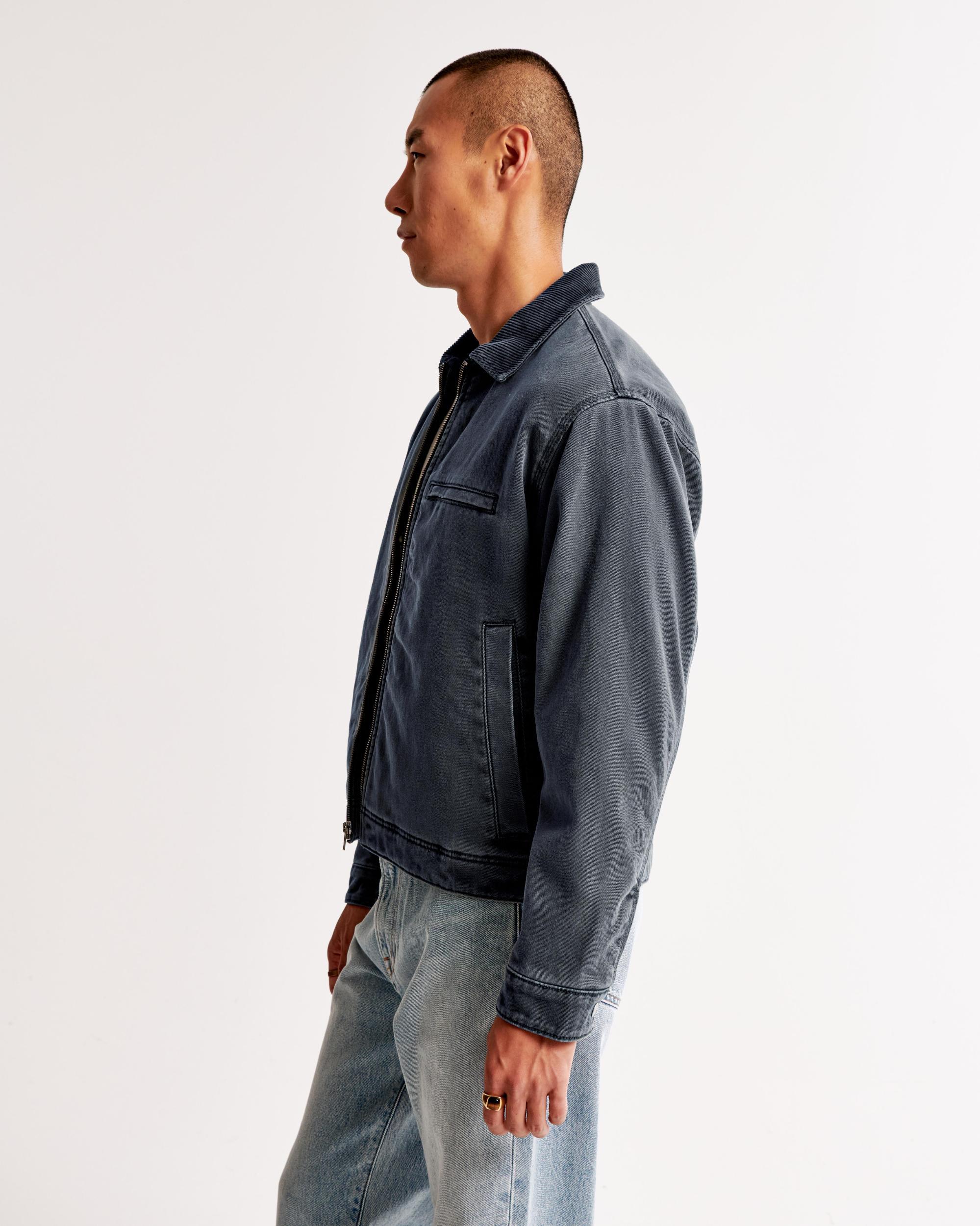 Cropped Zip Workwear Jacket Product Image