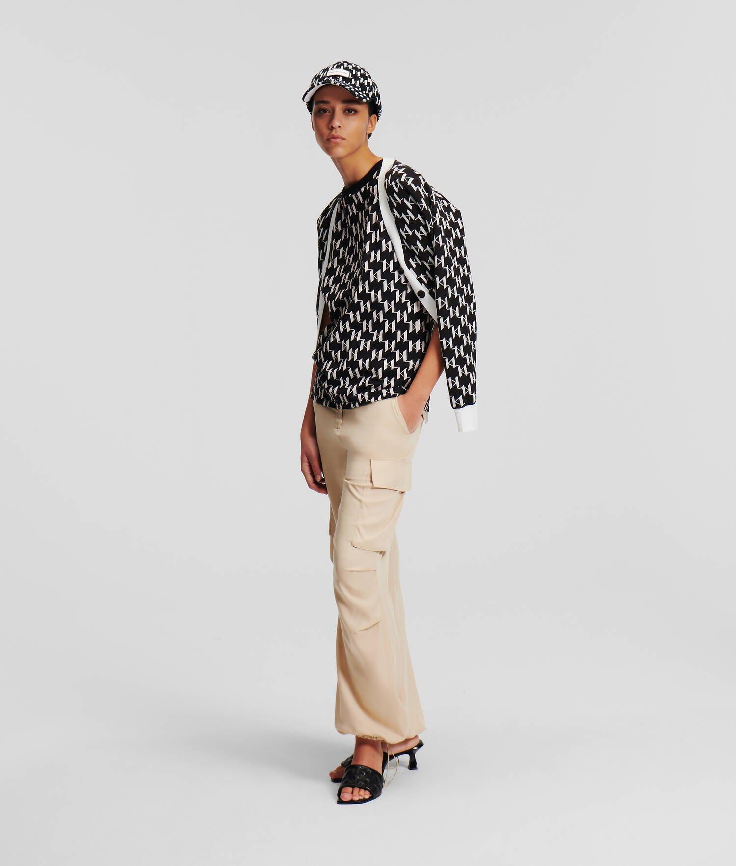 KL MONOGRAM CROPPED CARDIGAN Product Image