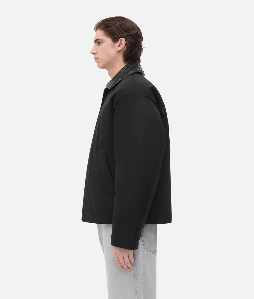 Men's Tech Nylon Puffer Jacket in Black Product Image