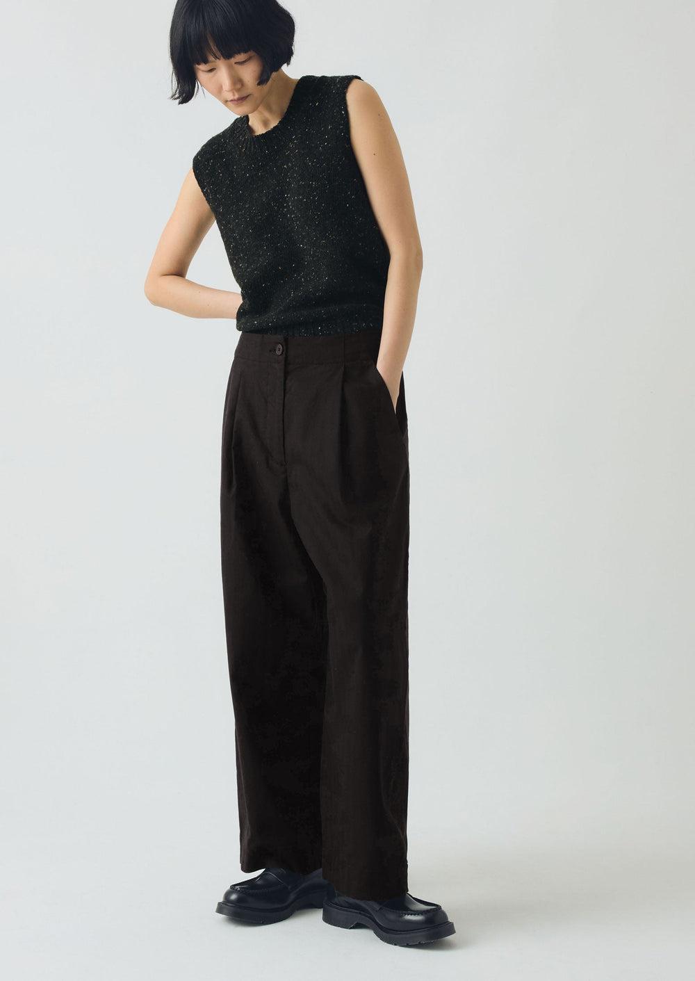 Donegal Merino Tank | Graphite Product Image
