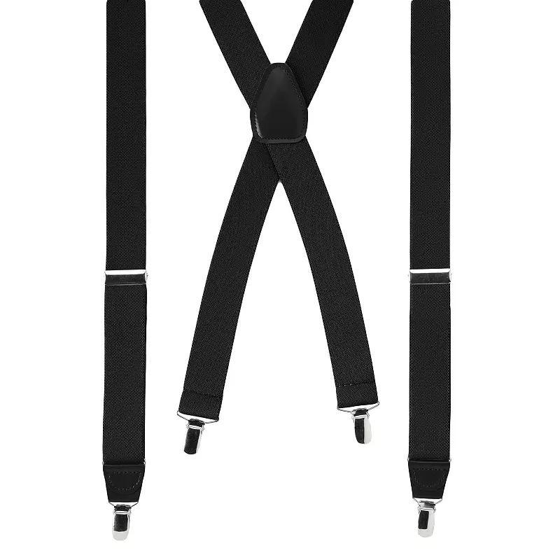 Men's Wembley Solid Stretch Suspenders, Black Product Image