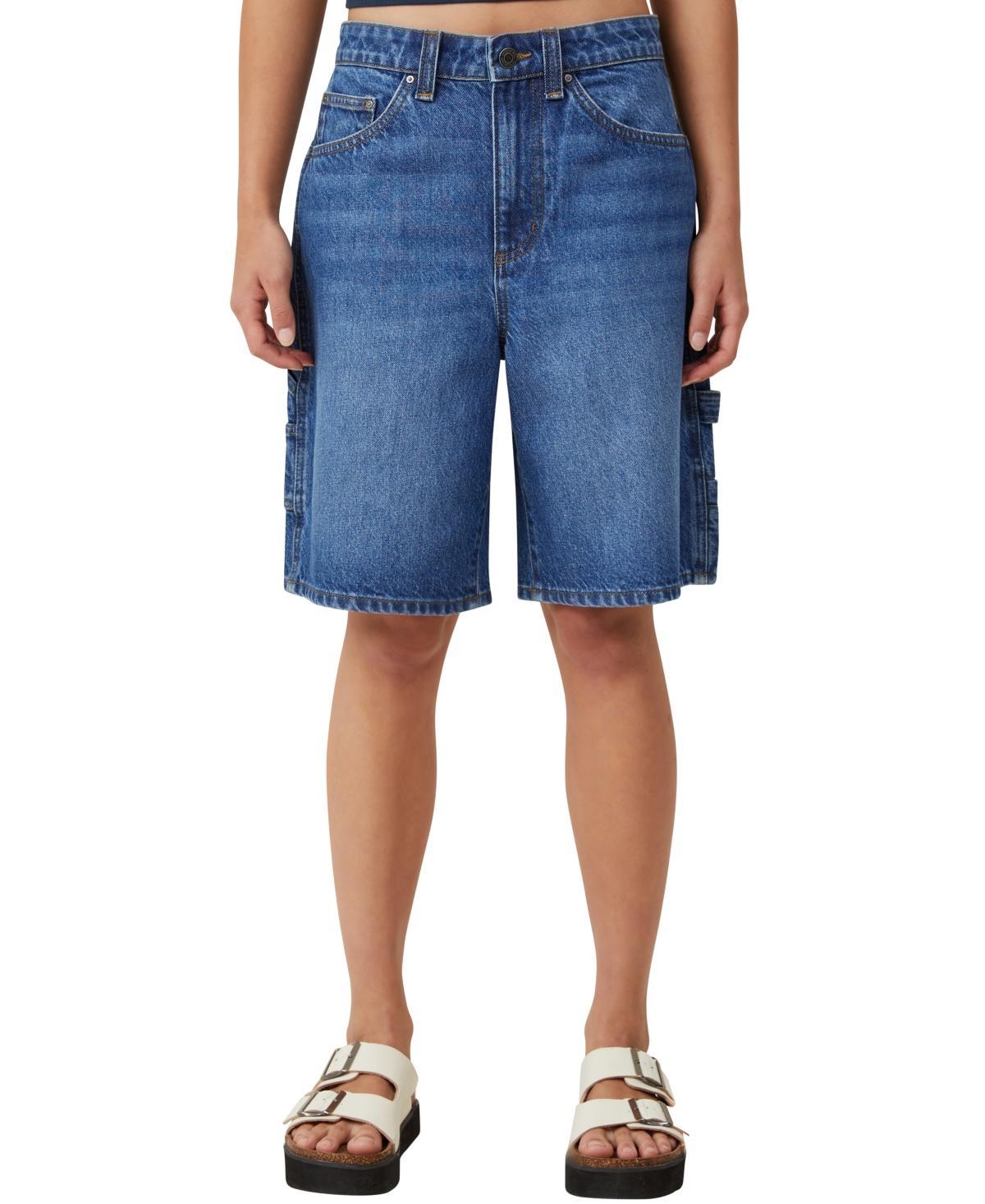Cotton On Womens Super Baggy Carpenter Denim Jort Product Image