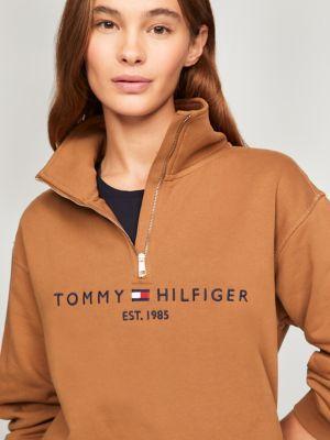 Half-Zip Embroidered Logo Sweatshirt Product Image