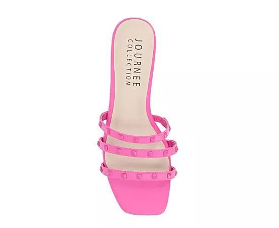 Journee Camarie Women's Embellished Strappy Sandal, Size: 8.5, Beige Product Image