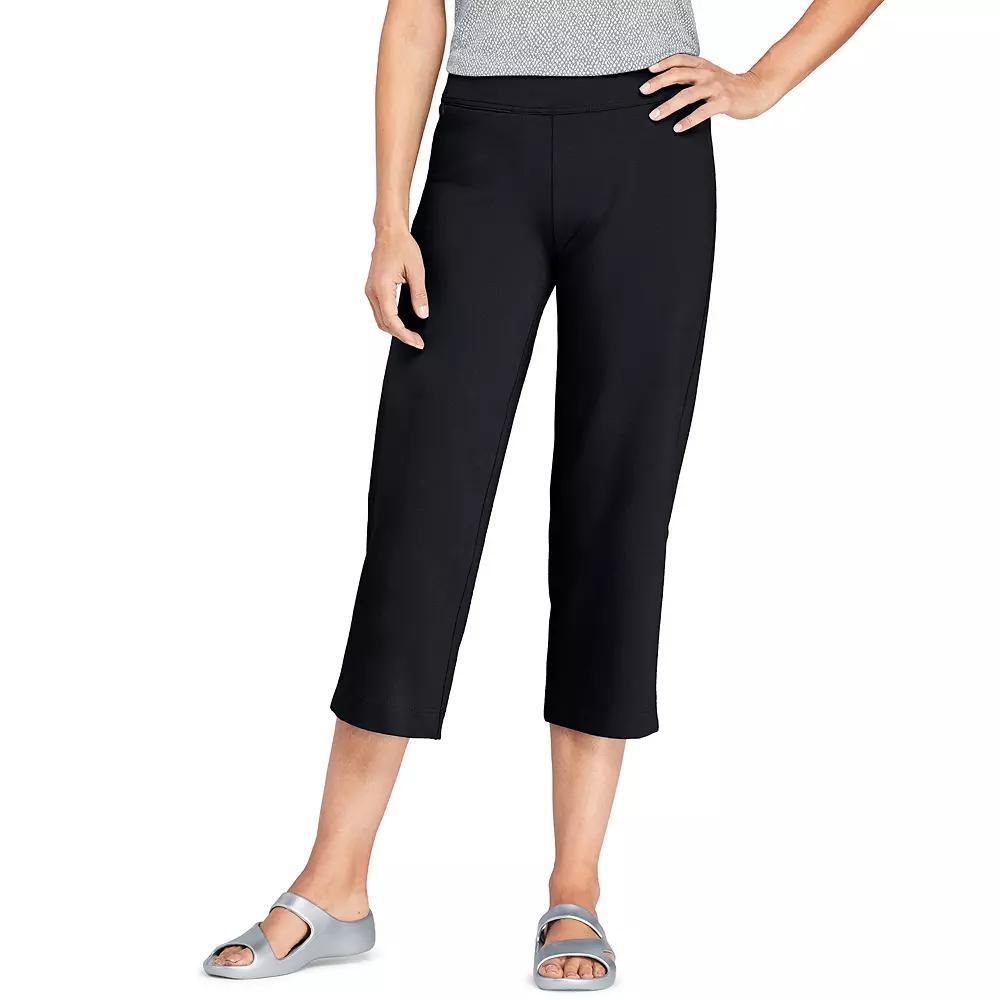 Women's Lands' End Starfish Straight-Leg Pull-On Crop Pants, Size: XL Tall, Deep  Blue Product Image