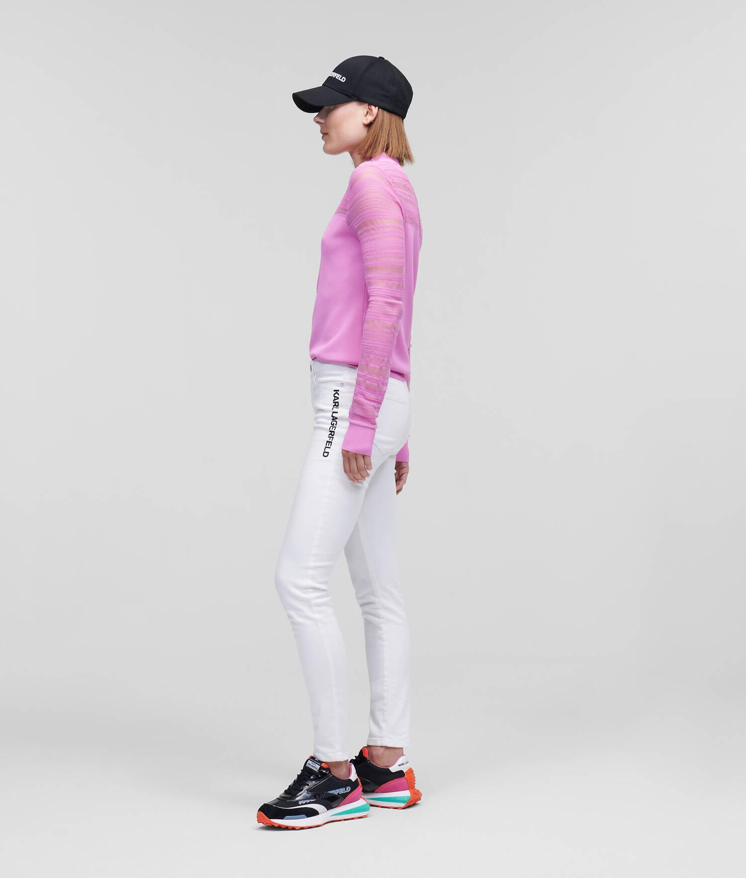 KARL LOGO WHITE SKINNY JEANS Product Image