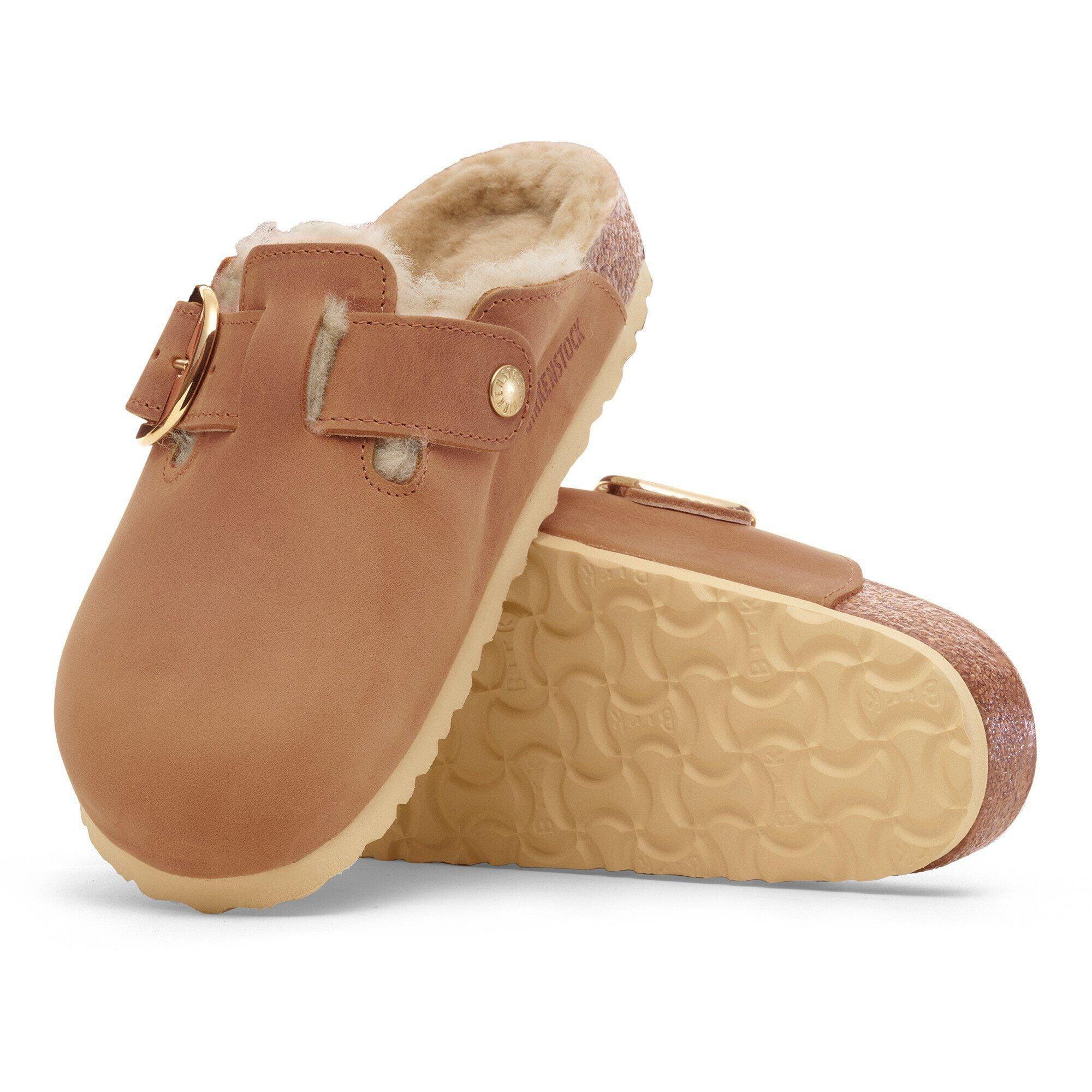Boston Big Buckle Shearling Natural Leather Oiled Product Image