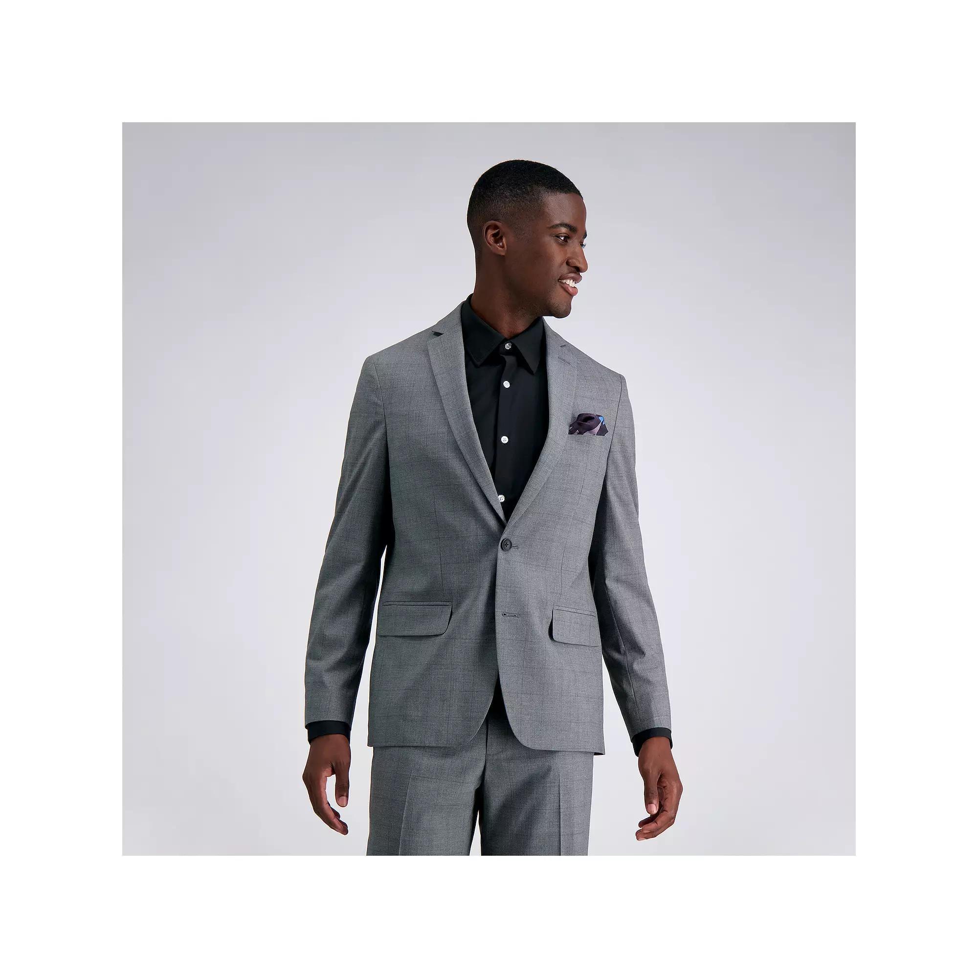 Men's J.M. Haggar™ Premium Slim-Fit Stretch Suit Jacket, Size: 44 - Regular, Gray Glen Plaid Product Image
