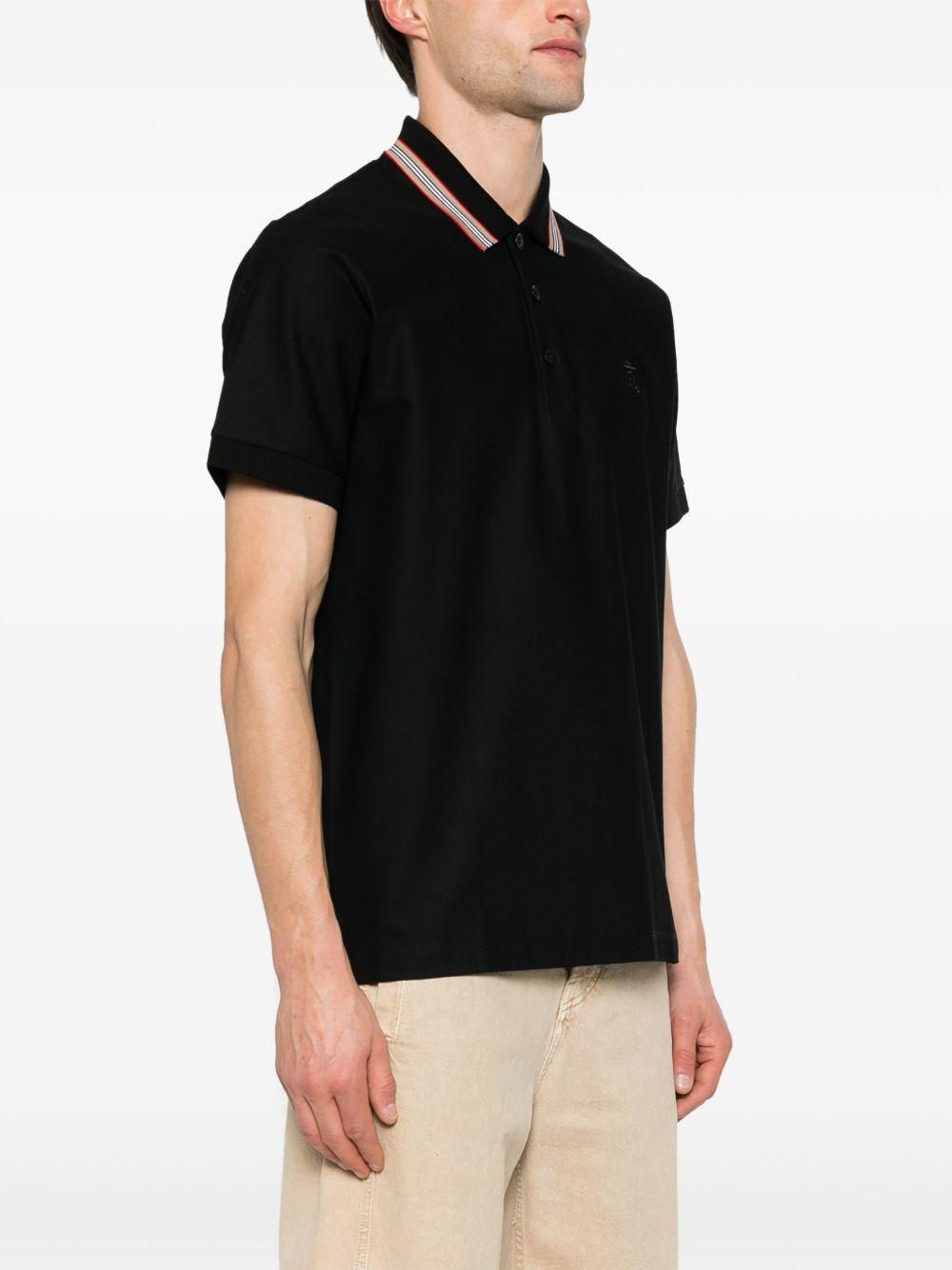 Icon stripe cotton polo shirt Product Image