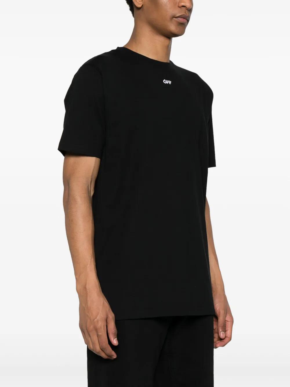 logo-embroidered cotton T-shirt Product Image
