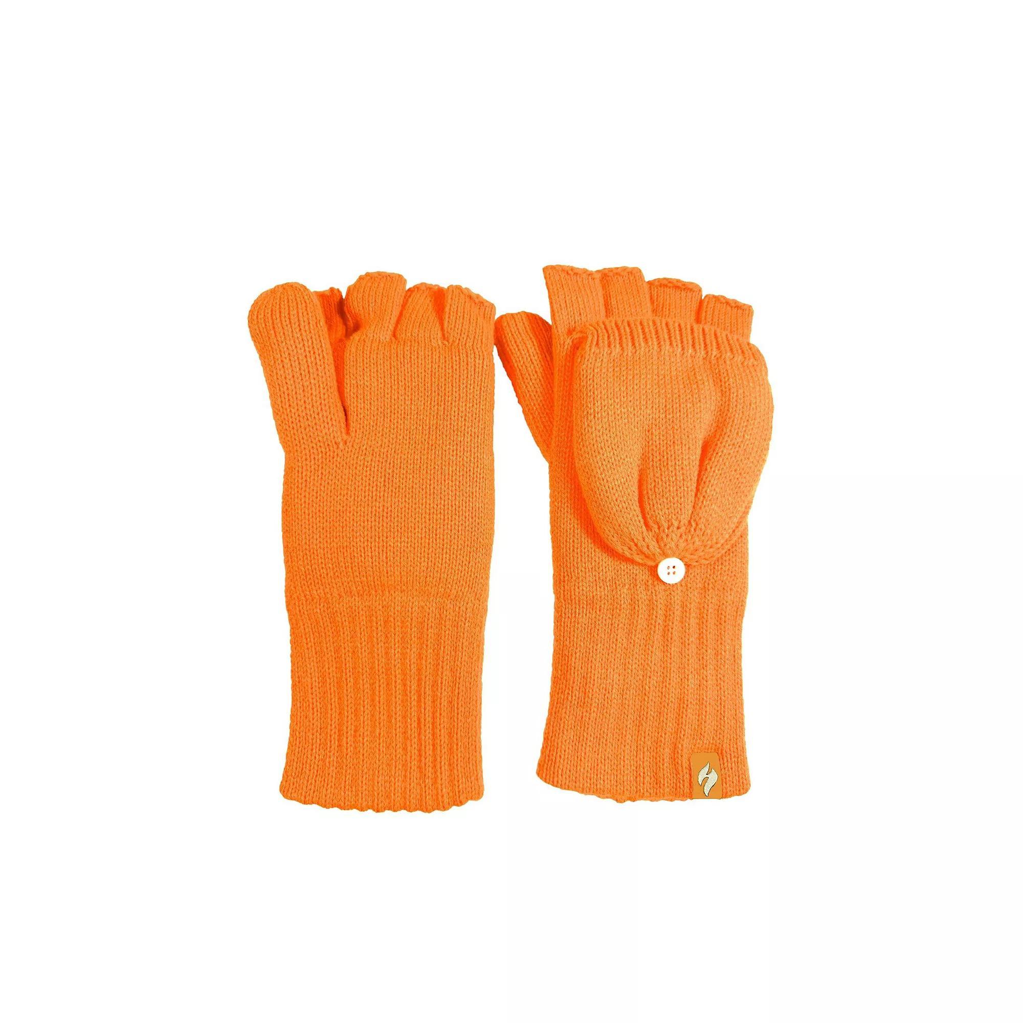 Men's Heat Holders Heatweaver Lined Convertible Gloves, Size: Large-XL, Blaze Orange Product Image