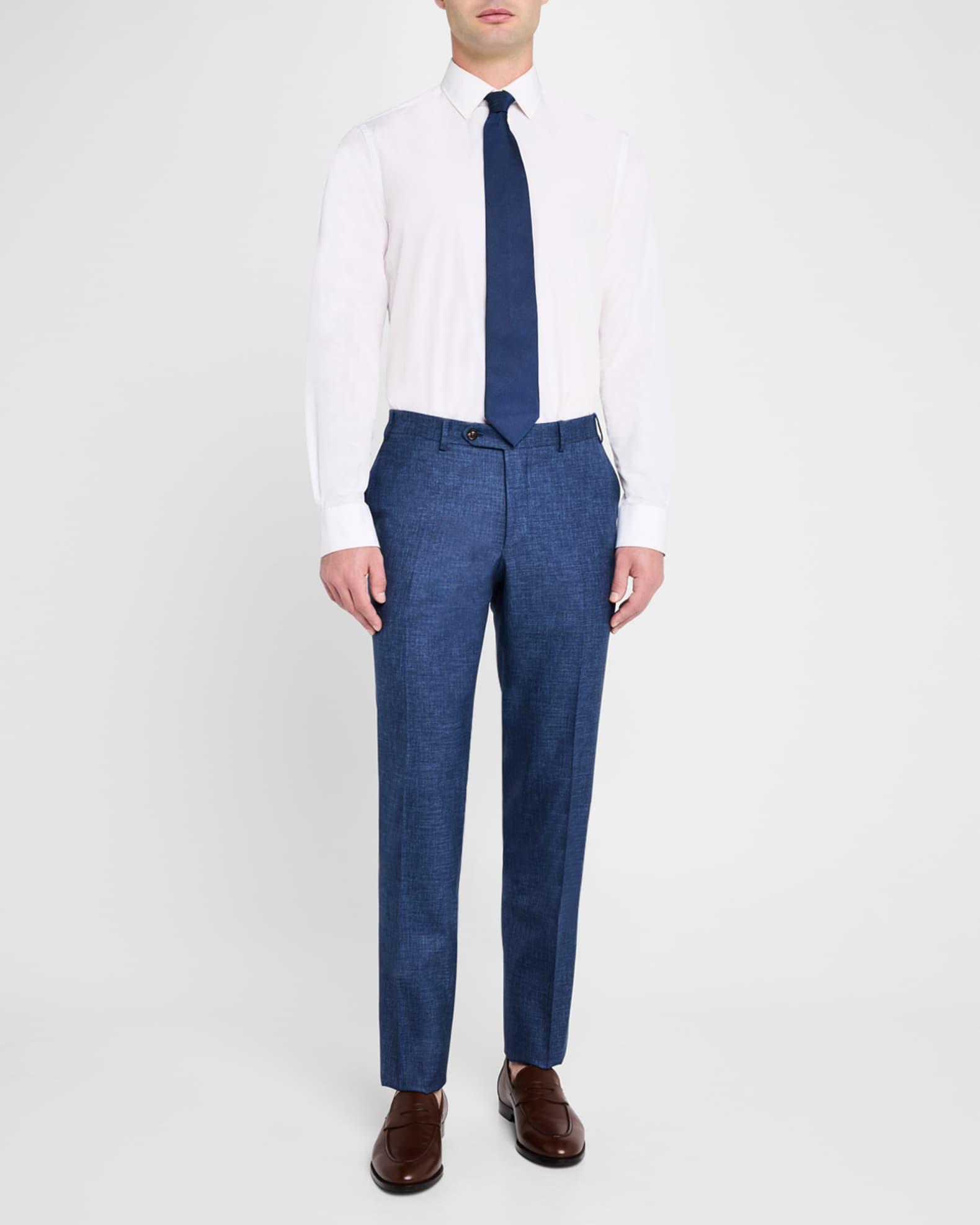 Men's Melange Wool Dress Pants Product Image