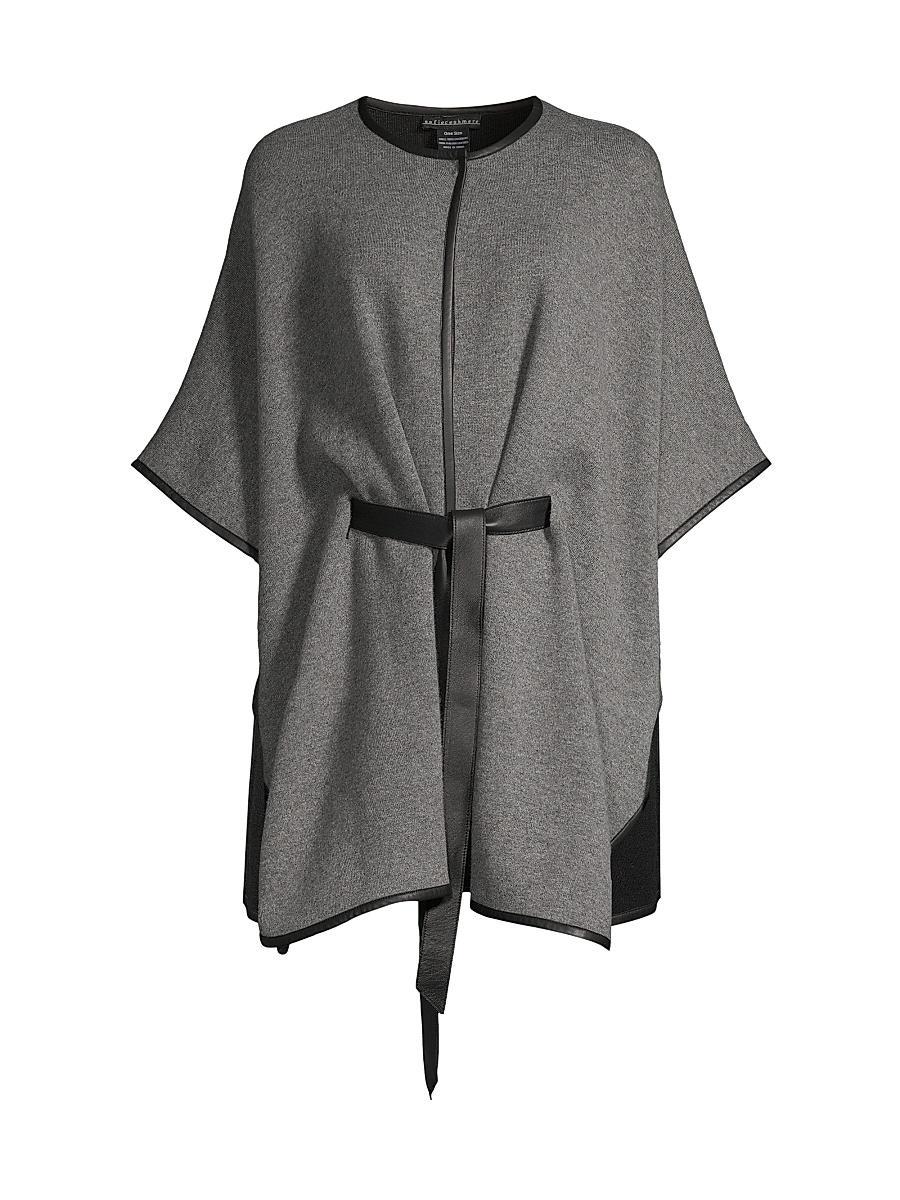 Womens Sofia Cashmere Double Face Belted Cape Product Image
