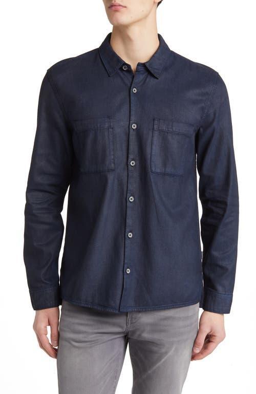 John Varvatos Cole Regular Fit Long Sleeve Shirt W737Z4 (Officer ) Men's Clothing Product Image