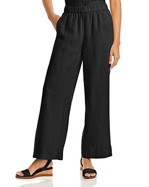 Eileen Fisher Linen Wide Leg Pants Product Image