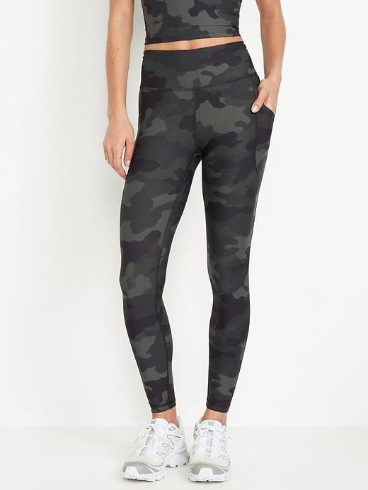High-Waisted PowerSoft Rib Leggings Product Image