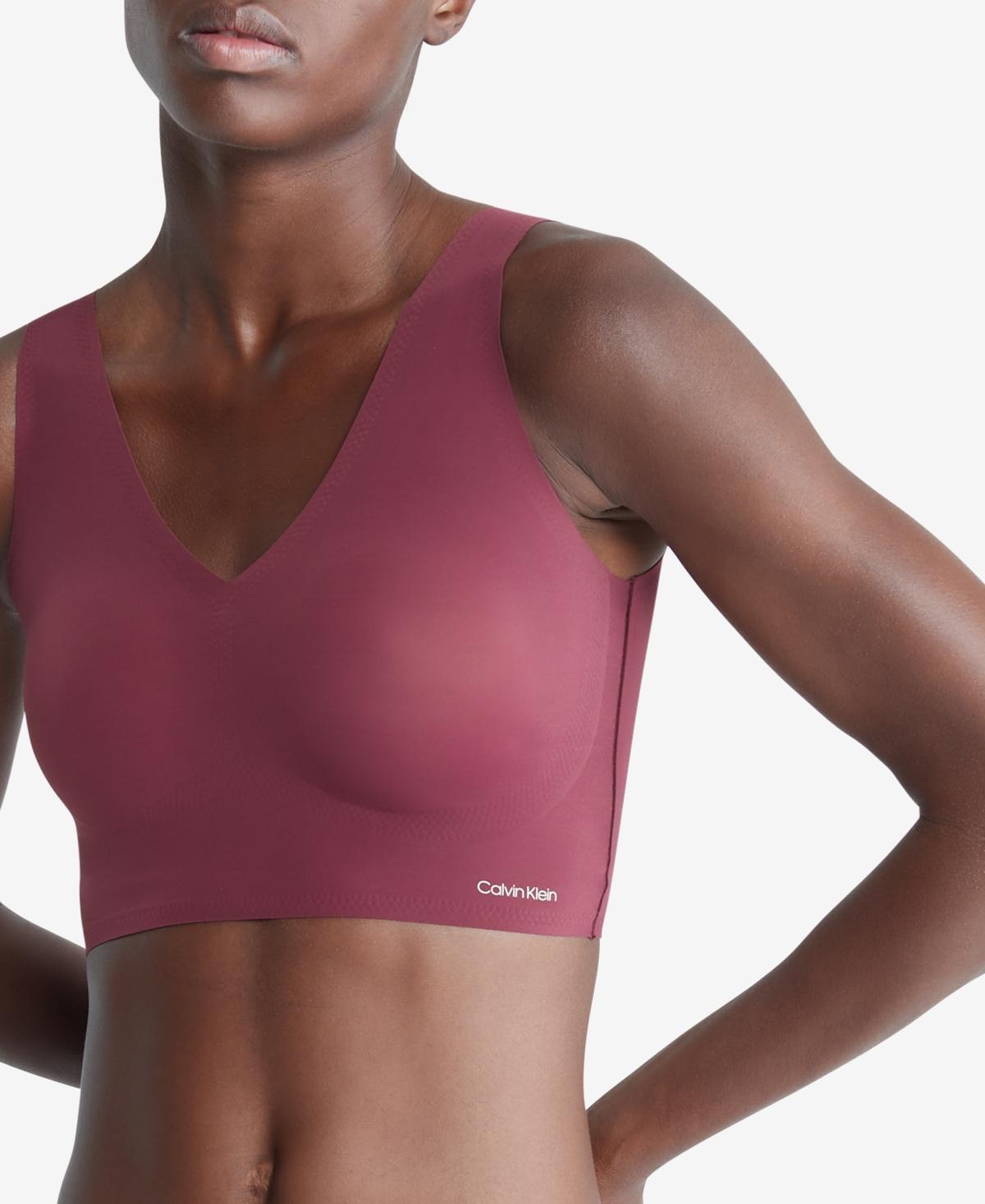 Calvin Klein Invisibles Comfort Lightly Lined V-Neck Bralette QF4708, Womens Product Image