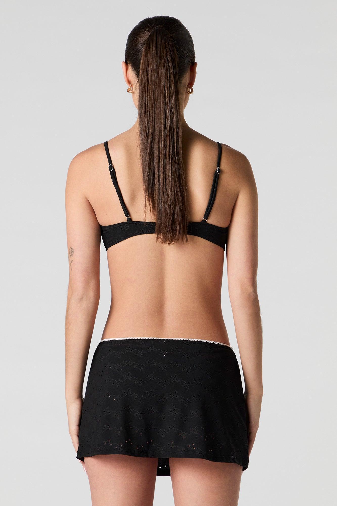 Eyelet Mini Swim Skirt Female Product Image