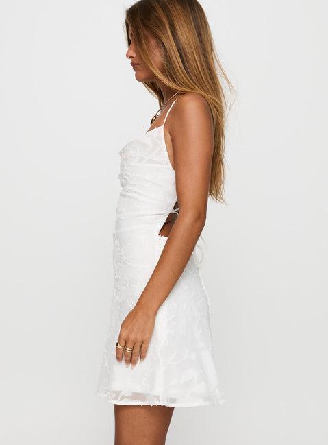 Celena Mini Dress White / Floral Product Image