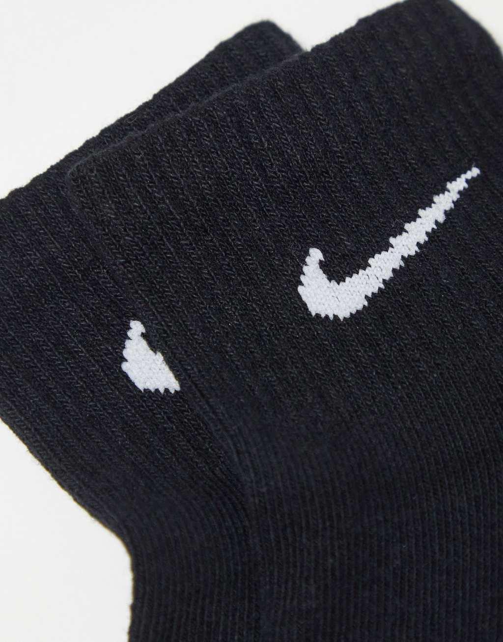 Men's Nike 6-Pack Everyday Plus Cushion Ankle Training Socks, Size: 6-8, Black Product Image