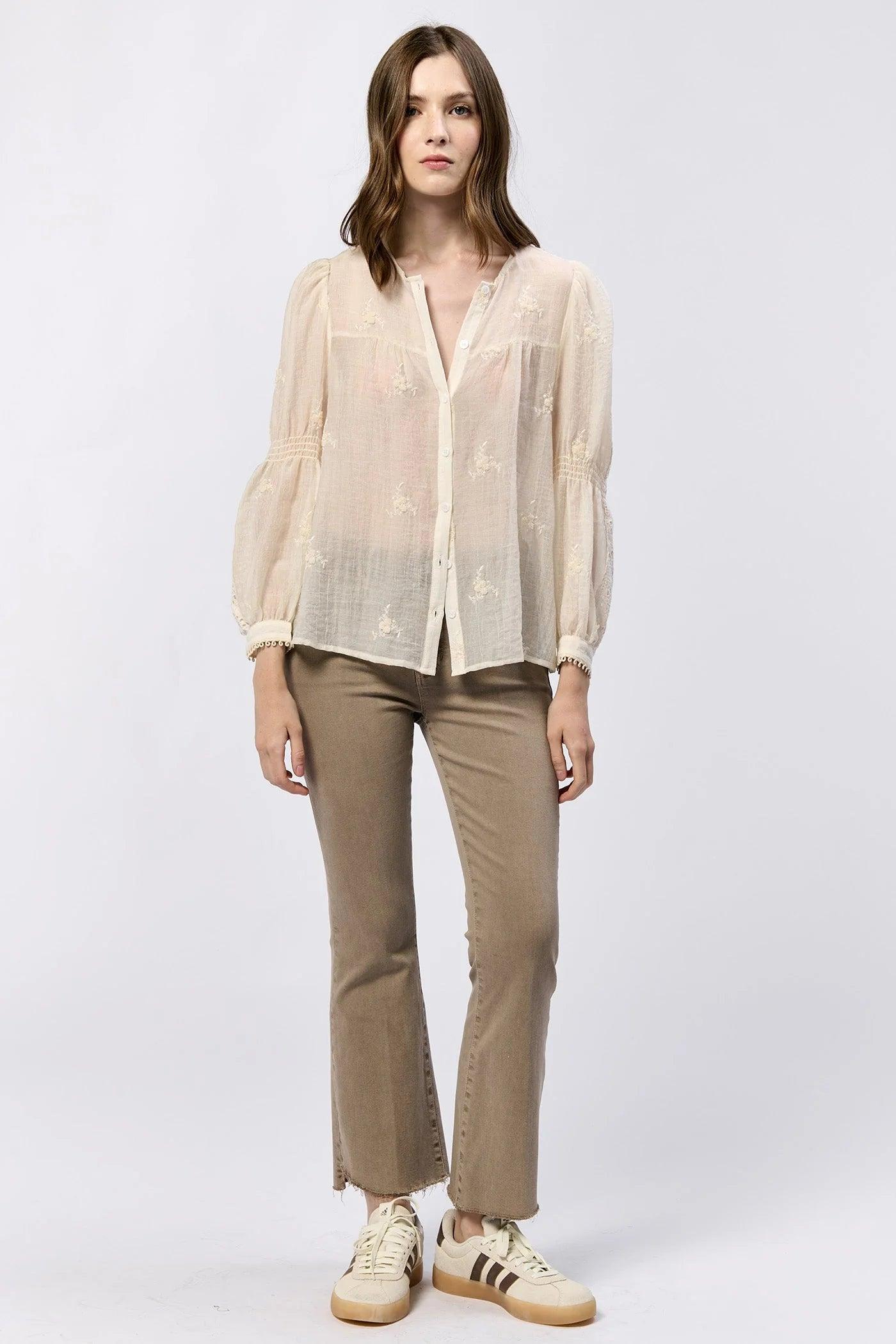 Anna Lisa Button Up Long Sleeve Shirt Product Image