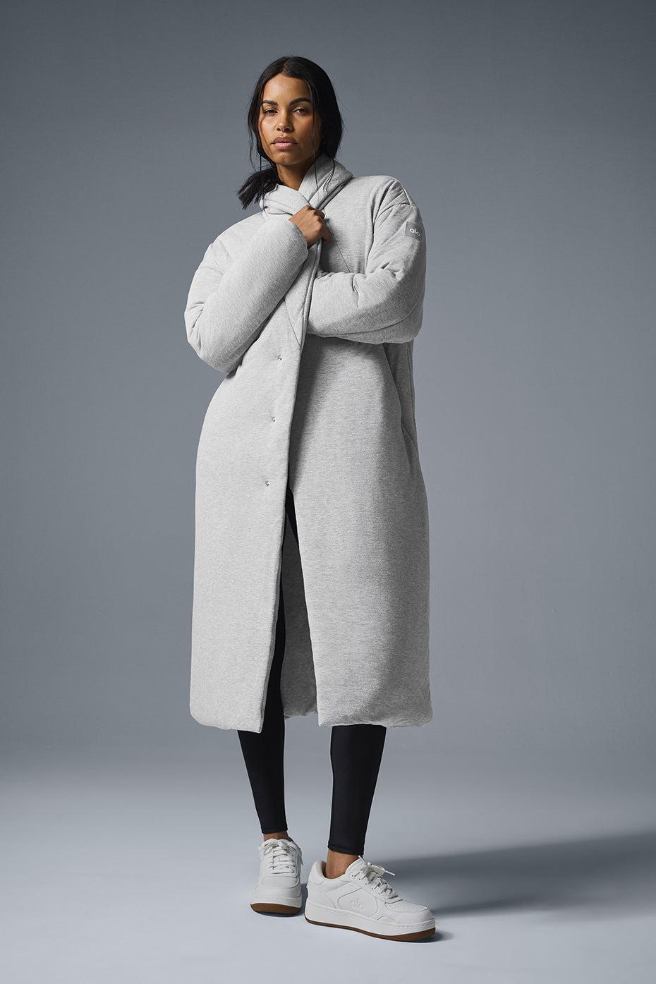 Quilted Perfection Puffer - Athletic Heather Grey Product Image
