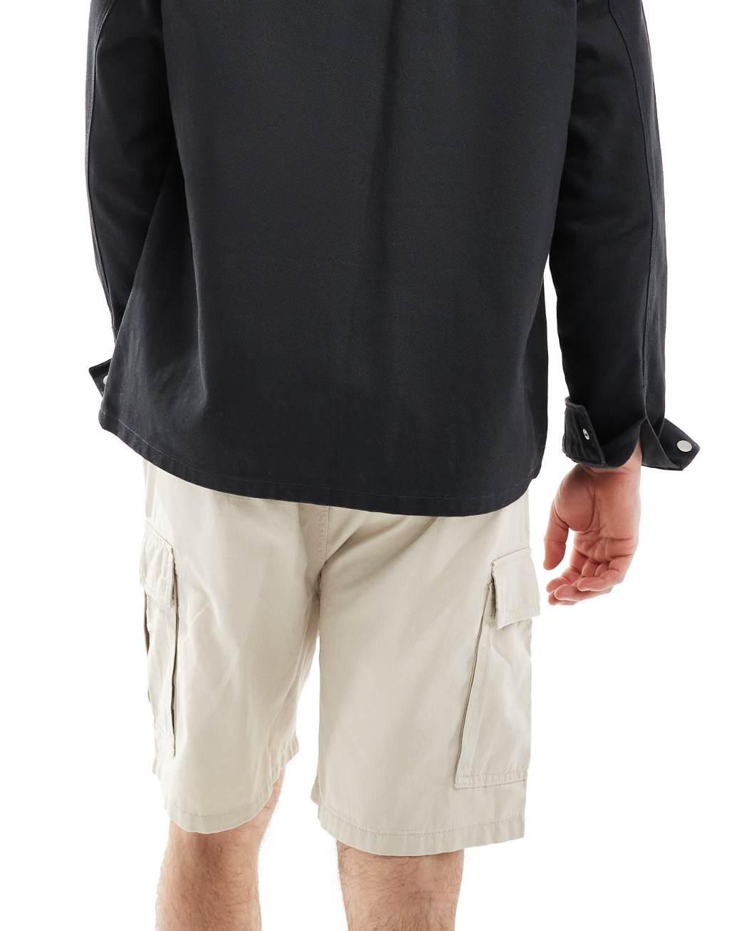 Pull&Bear cargo short in beige Product Image
