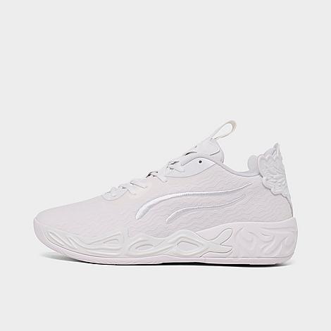 PUMA Mens LaMelo Ball MB.04 Low Basketball Shoes in Ice White/White Product Image