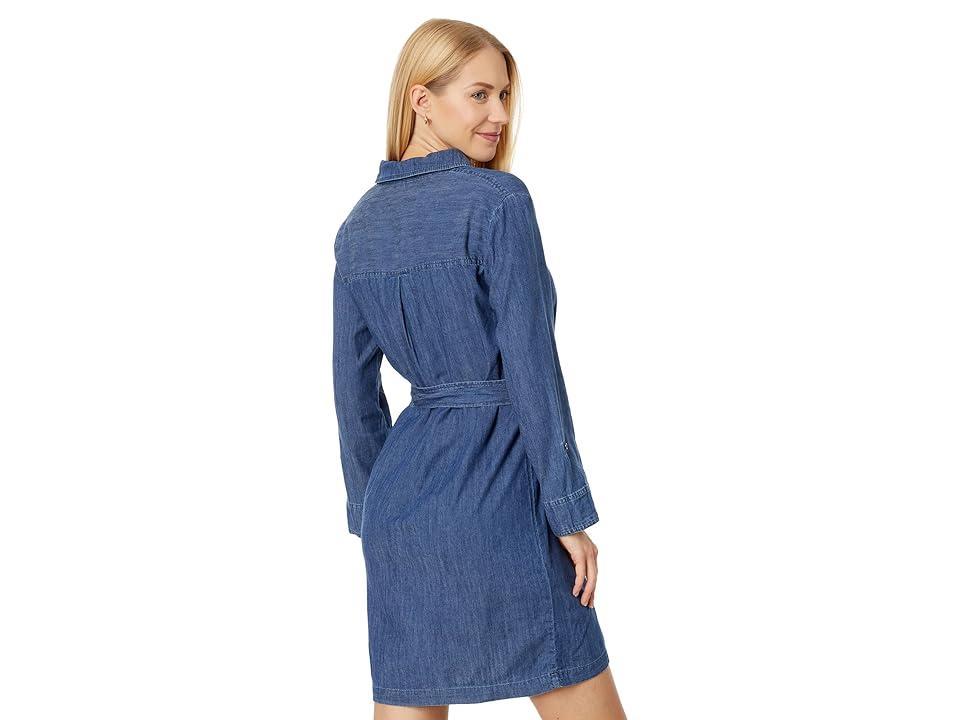 Tommy Hilfiger Popover Chambray Dress with Belt (Medium Benson) Women's Dress Product Image