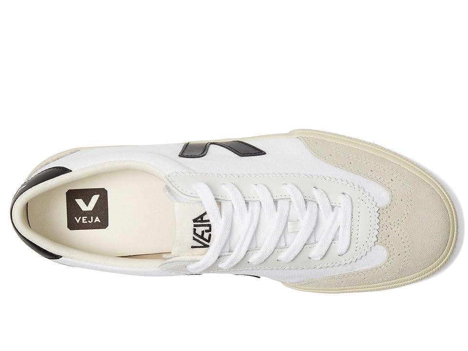 Veja Mens Volley Lace Up Canvas and Leather Sneakers Product Image