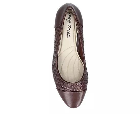 Easy Street Wes Women's Pumps, Size: 7 XW, Brown Woven Embossed Product Image