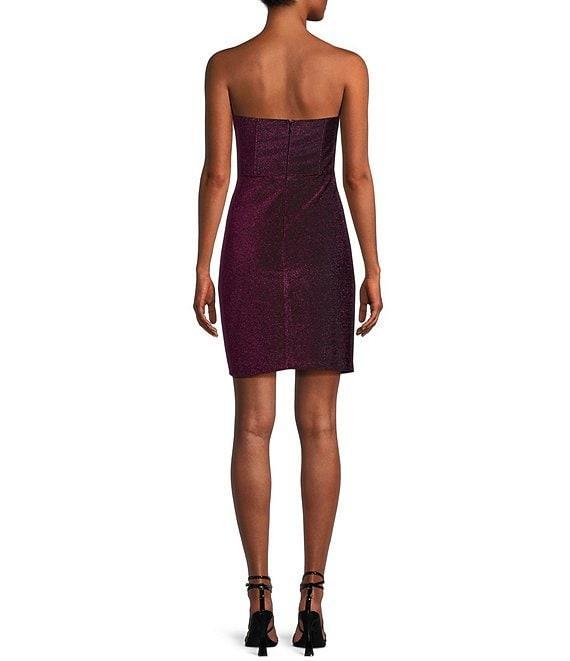 Lulus Sensational Shine Strapless Mini Dress Product Image