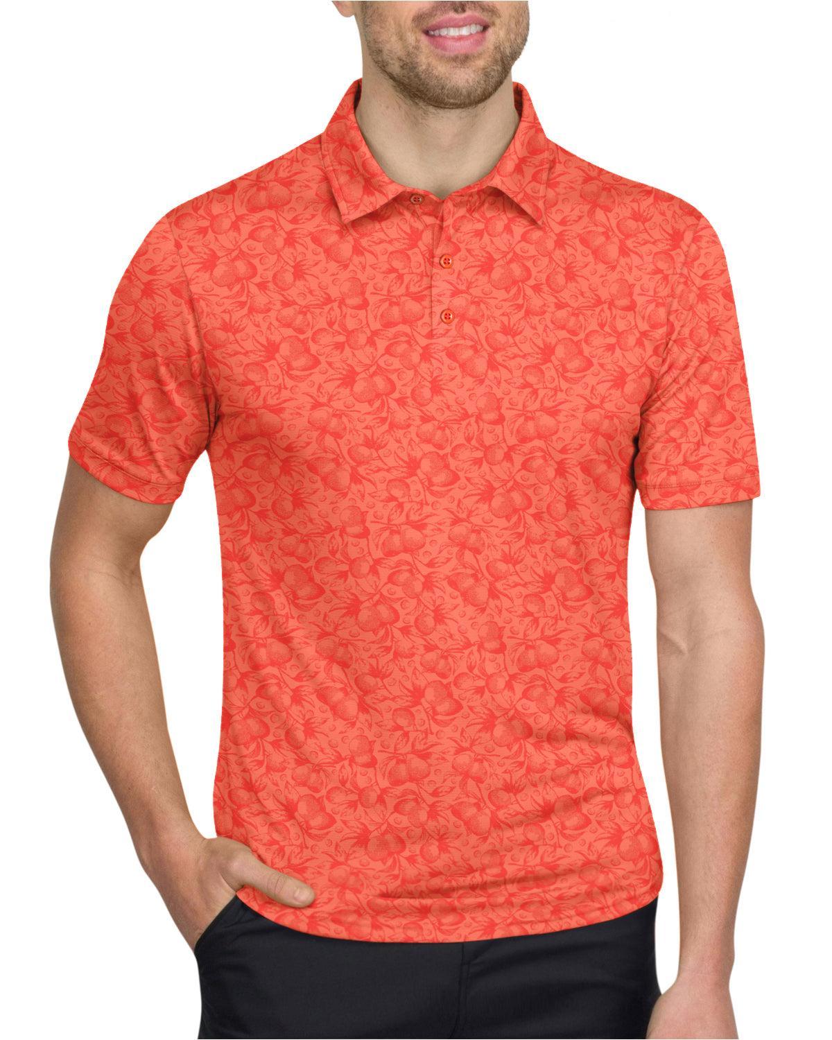 Three Sixty Six Men’s Print Golf Polos Product Image