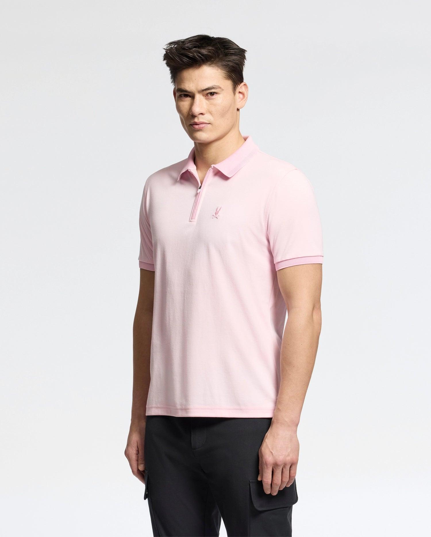MENS TREVOR PERFORMANCE PIQUE ZIP UP POLO - B6K557F200 Product Image