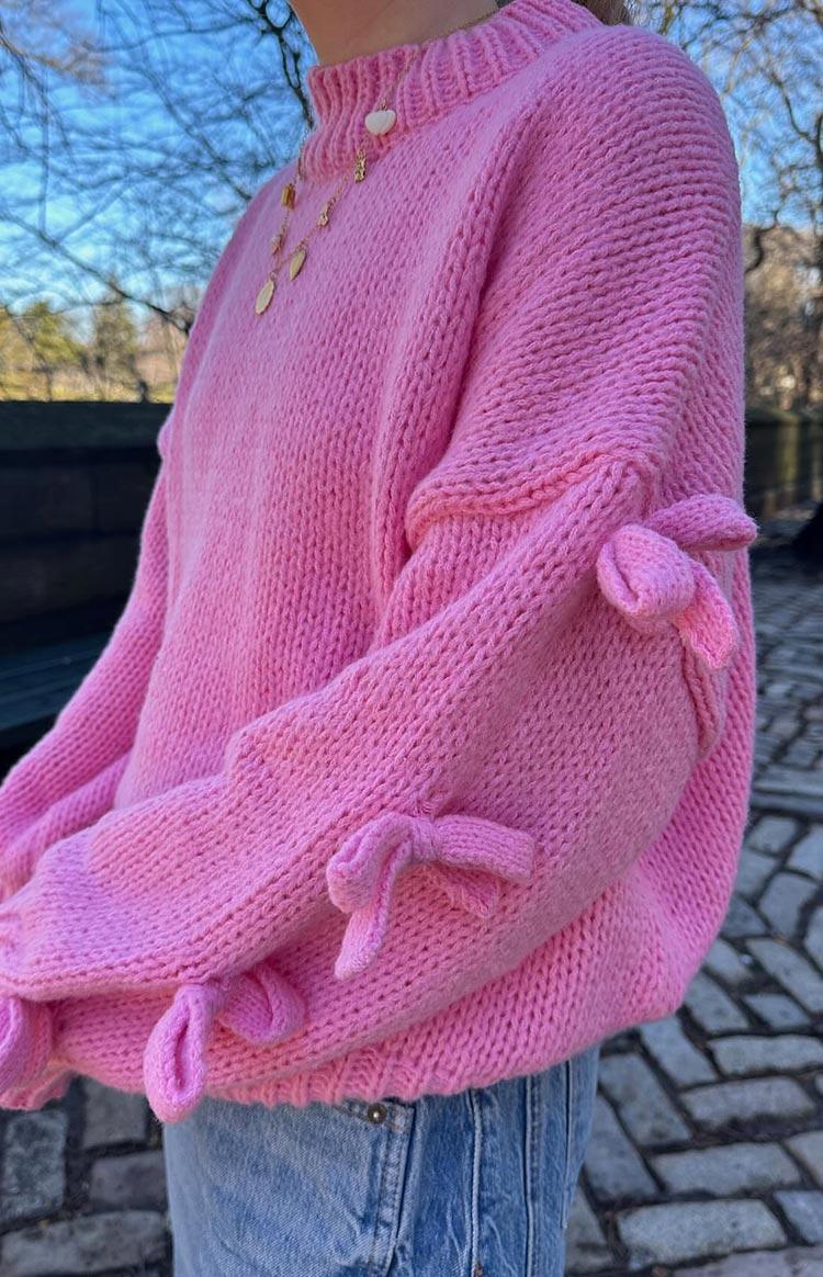 Short and Sweet Pink Knit Jumper Product Image