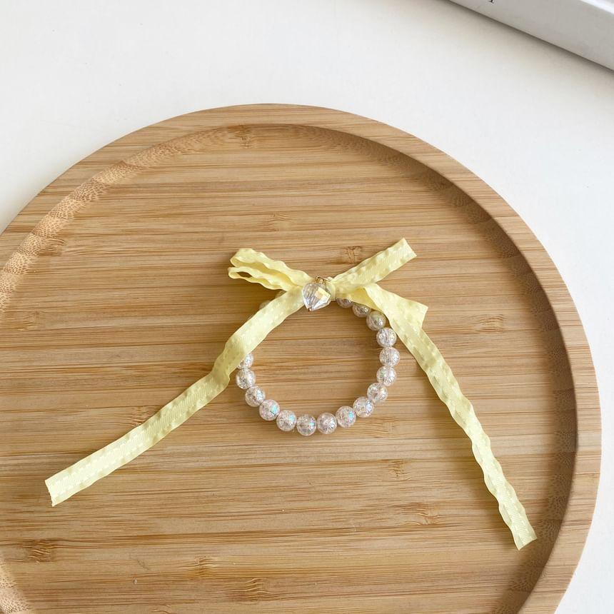 Beaded Bow Hair Tie Product Image