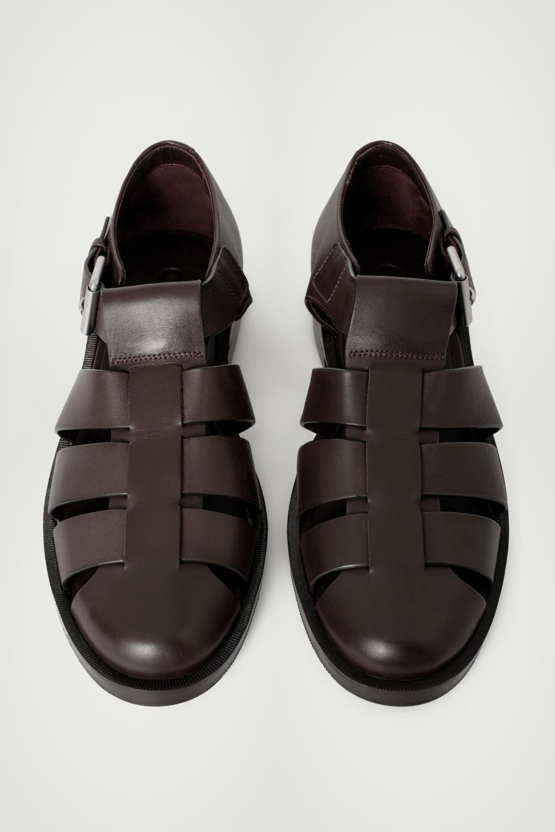 LEATHER FISHERMAN SANDALS Product Image