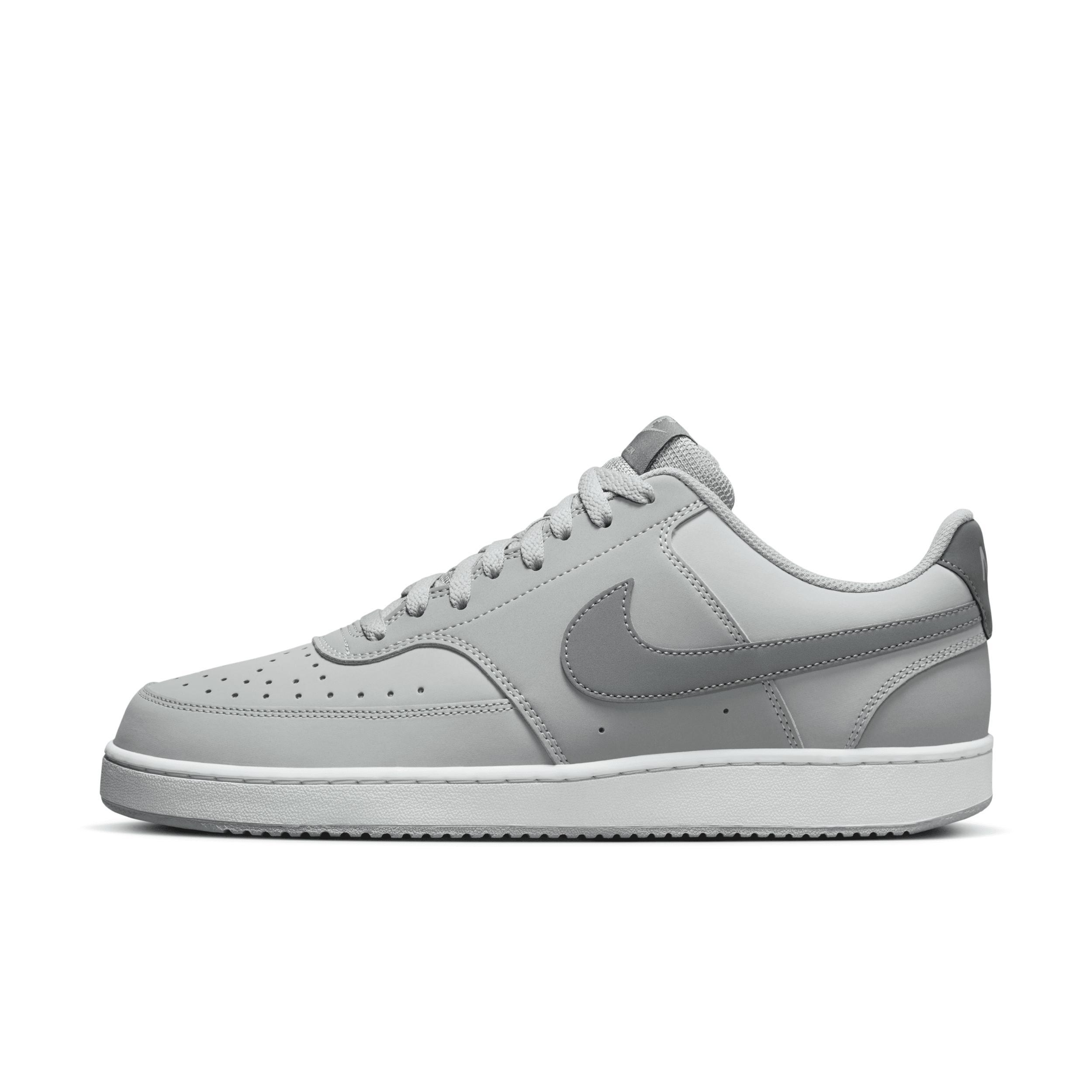Nike Court Vision Low Mens Shoes Grey Gray White Product Image