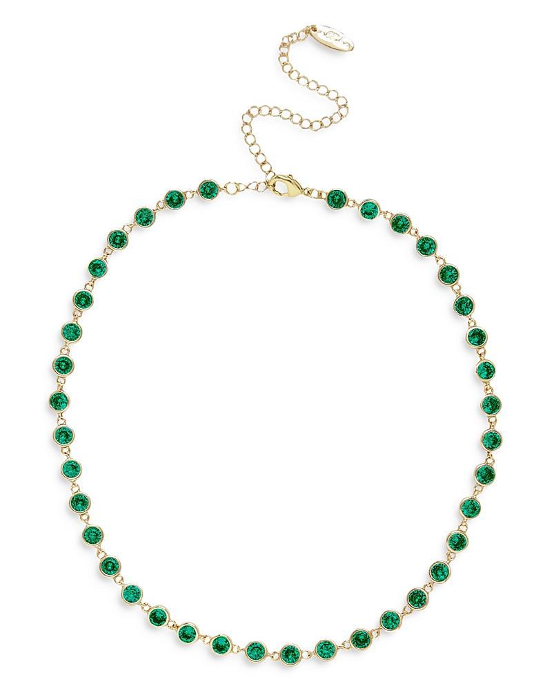 Ettika Bezel Choker Necklace in 18K Gold Plate, 12 Product Image