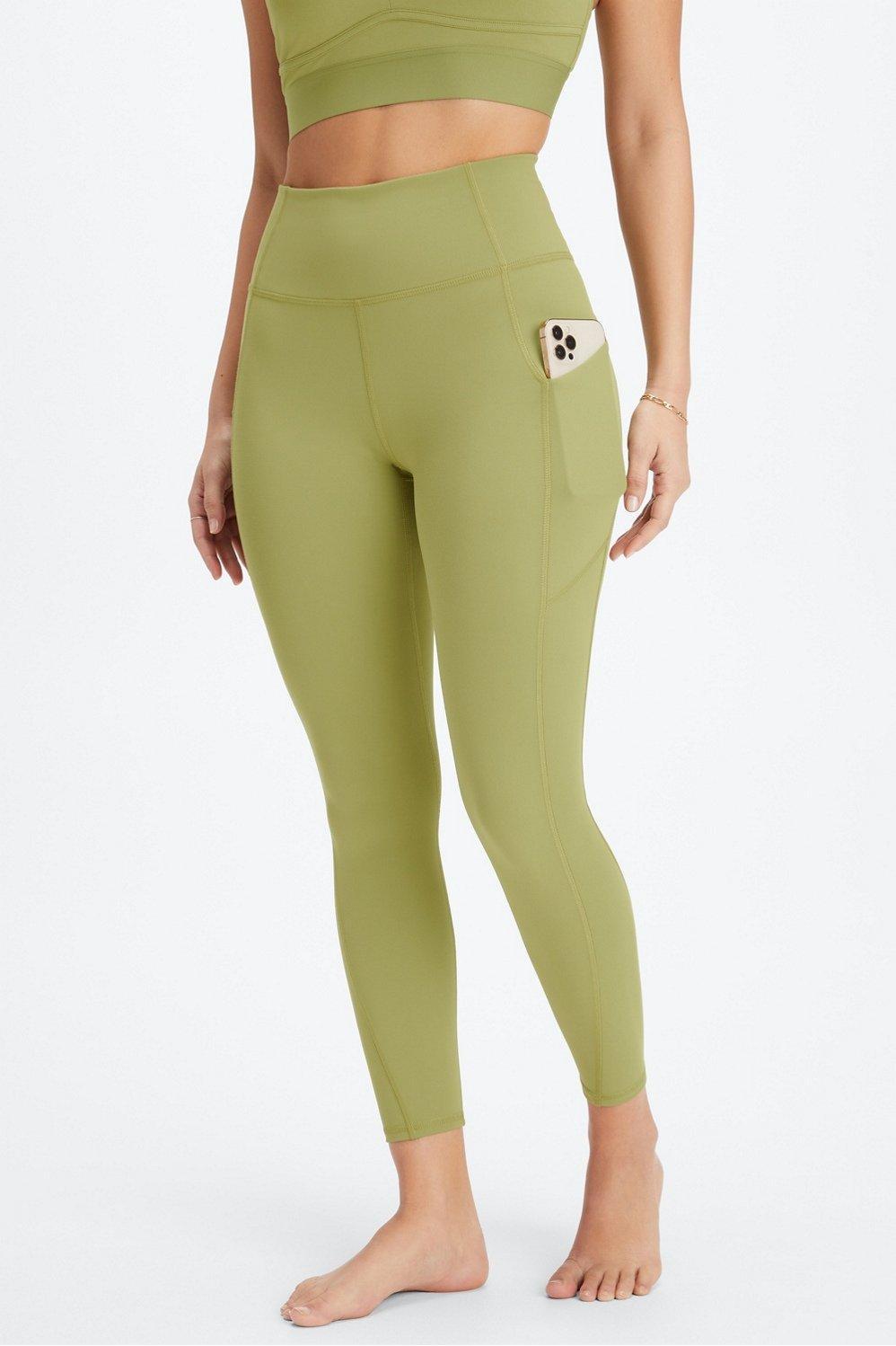 Fabletics Oasis High-Waisted 7/8 Legging Womens green Size XS Product Image
