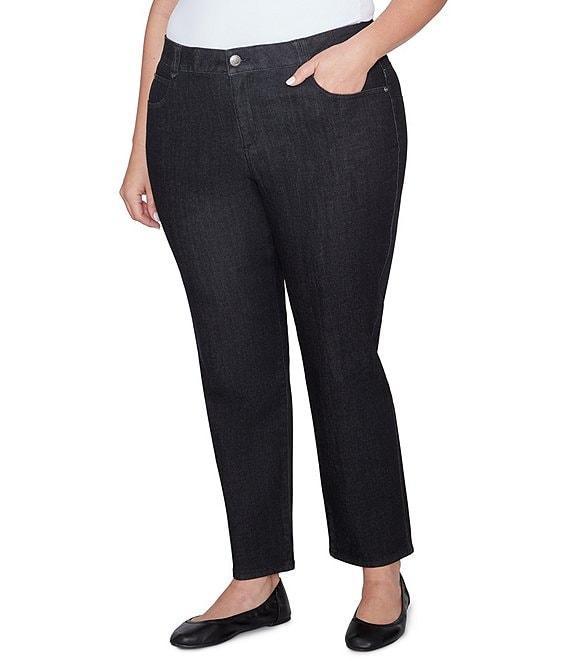 Ruby Rd. Plus Size Soft Denim Pull-On Boot-Cut Jeans Product Image